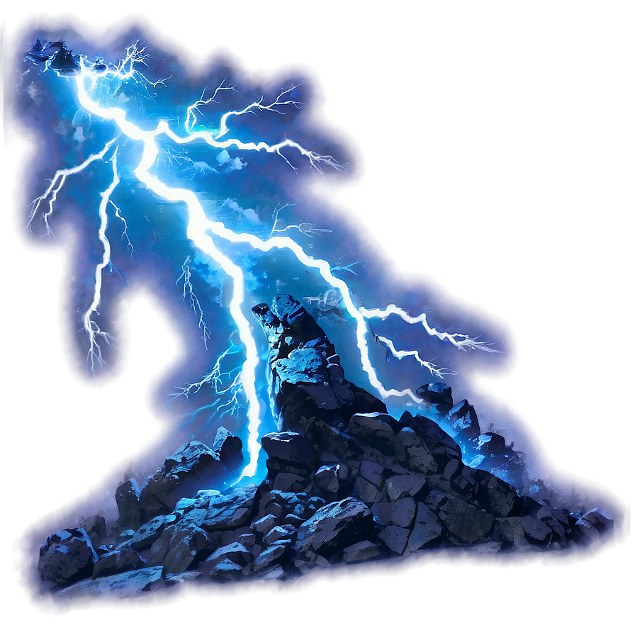 Mystical Blue Lightning Png Ump