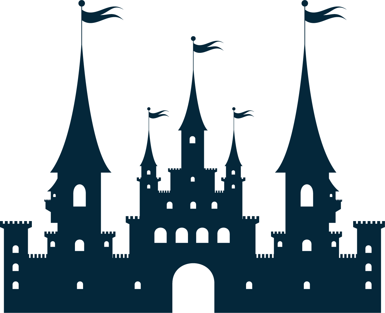 Mystical Castle Silhouette