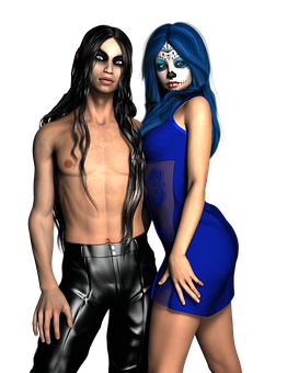 Mystical_ Couple_ Fantasy_ Render