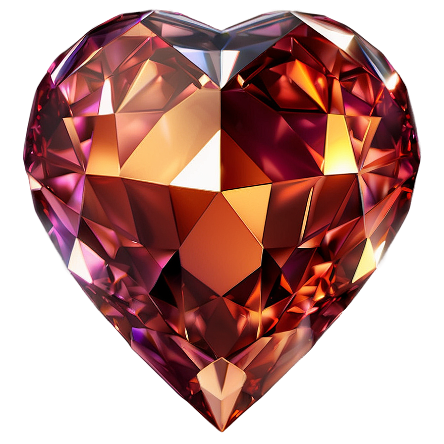 Mystical Diamond Heart Fantasy Png Sxk