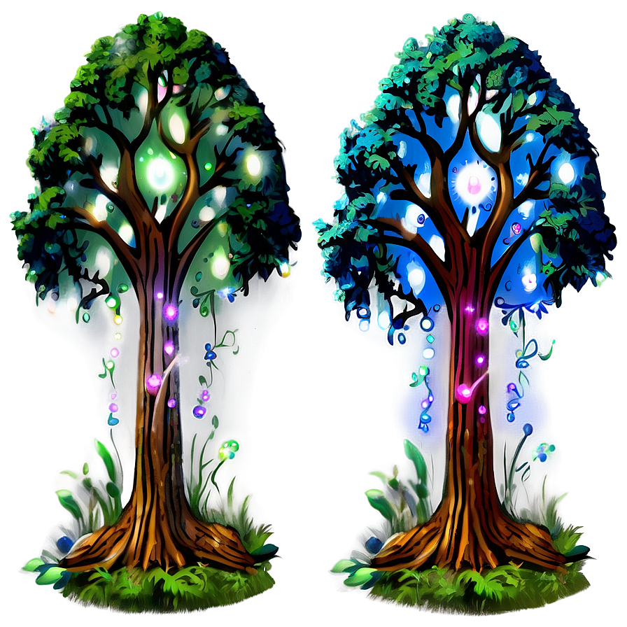 Mystical Fairy Trees Png 05042024