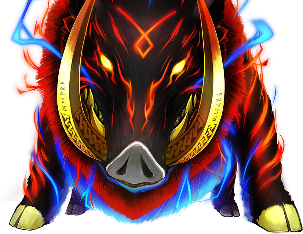 Mystical_ Fire_ Boar_ Artwork