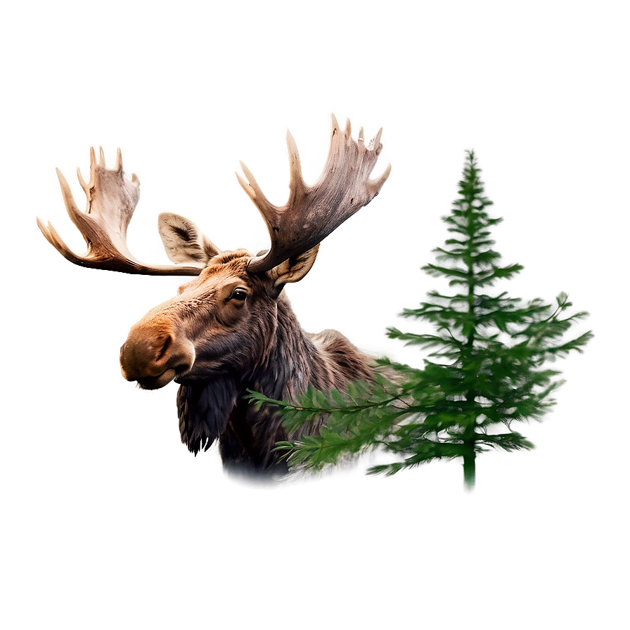 Mystical Forest Moose Png 05242024