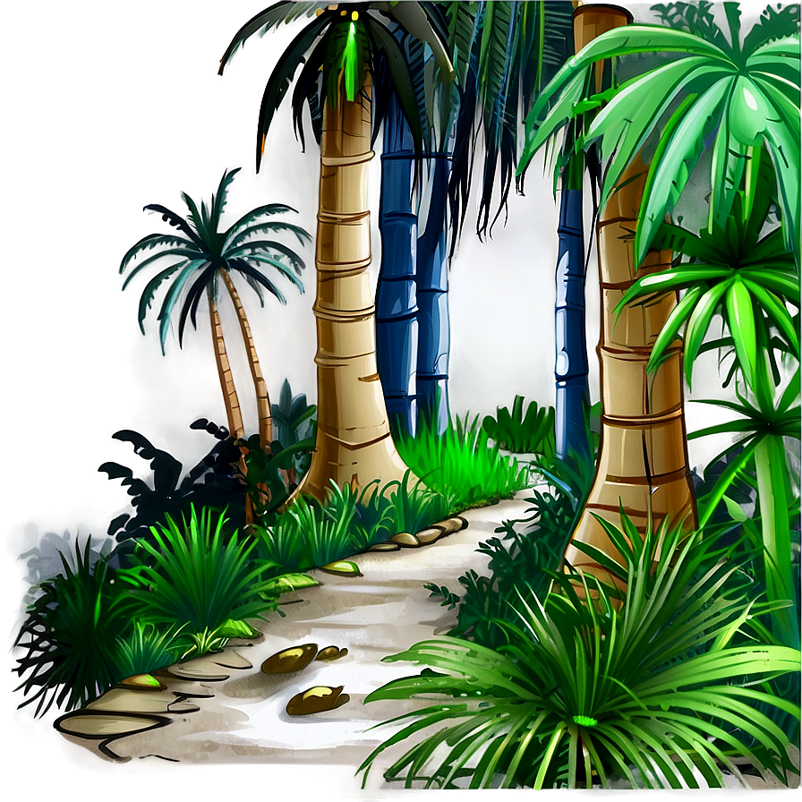 Mystical Jungle Path Png Hxe44