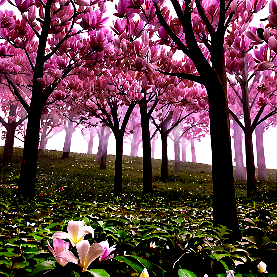 Mystical Magnolia Forest Png Sbs14