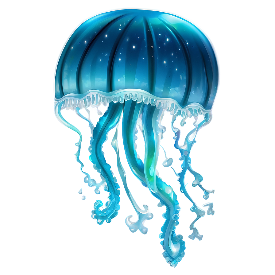 Mystical Moon Jelly Drawing Png Xdu