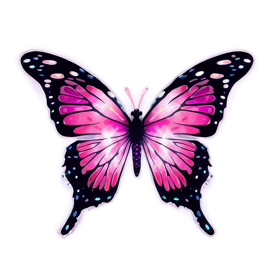 Mystical Pink Butterfly Aura Png Gkk