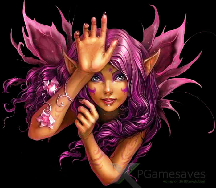 Mystical_ Purple_ Fairy