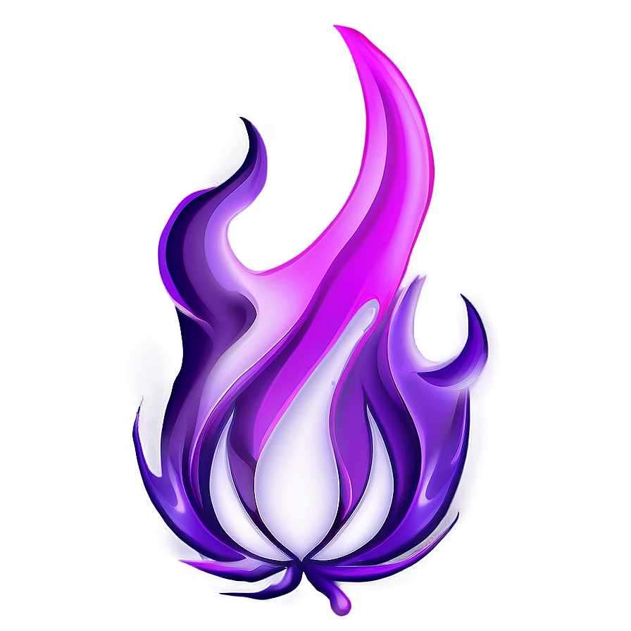 Mystical Purple Flames Png 06252024