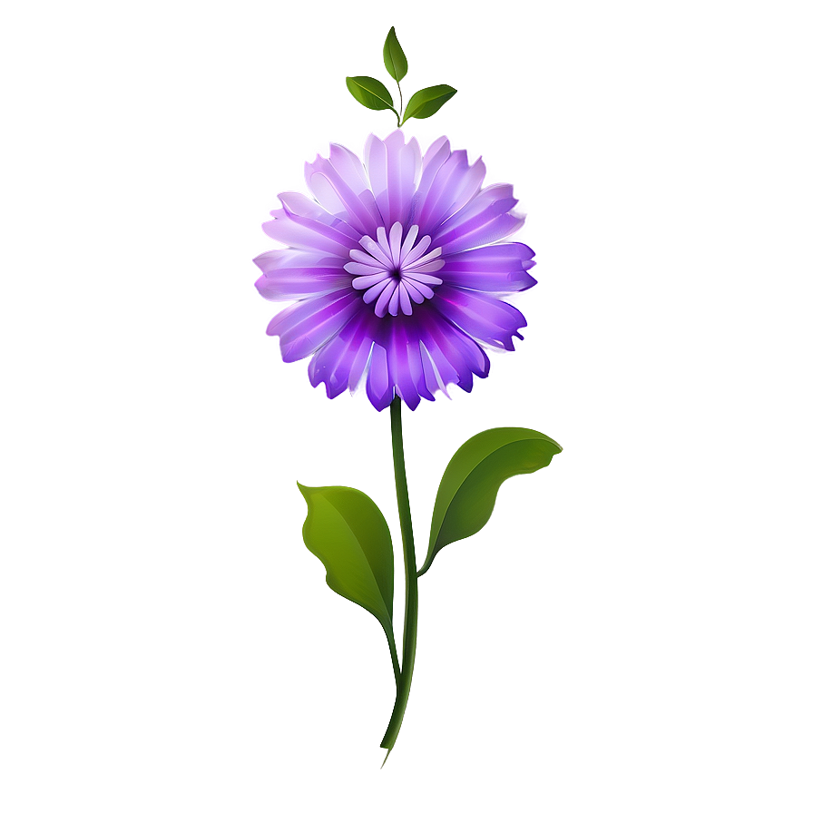 Mystical Purple Flower Png Geg