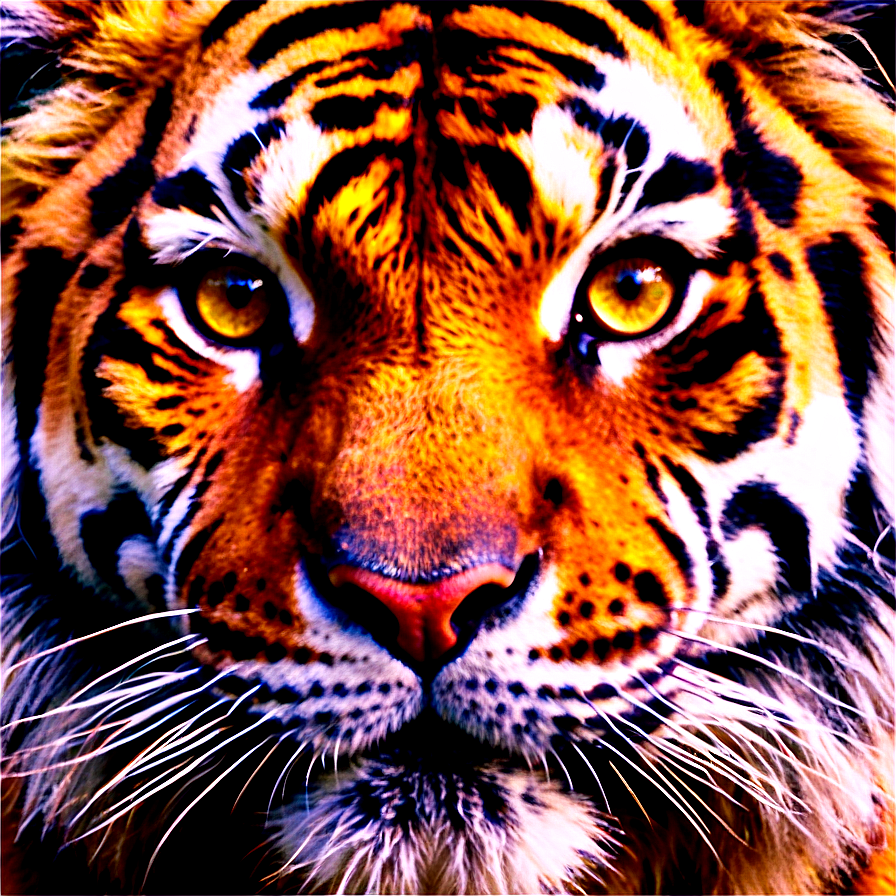 Mystical Tiger Face Aura Png Gmc