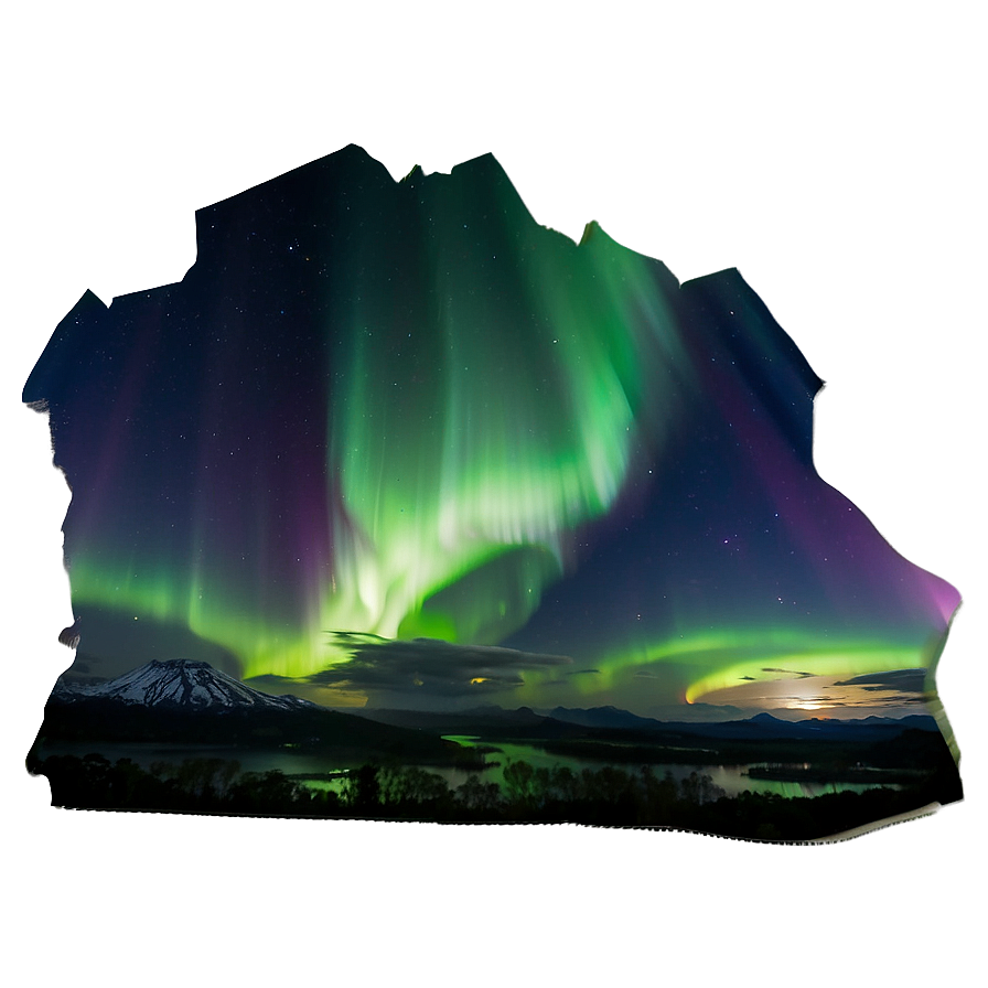 Mystifying Aurora Over Landscapes Png Igx