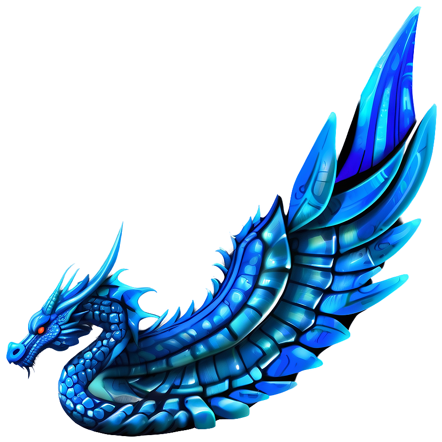 Mythical Blue Dragon Image Png Xng