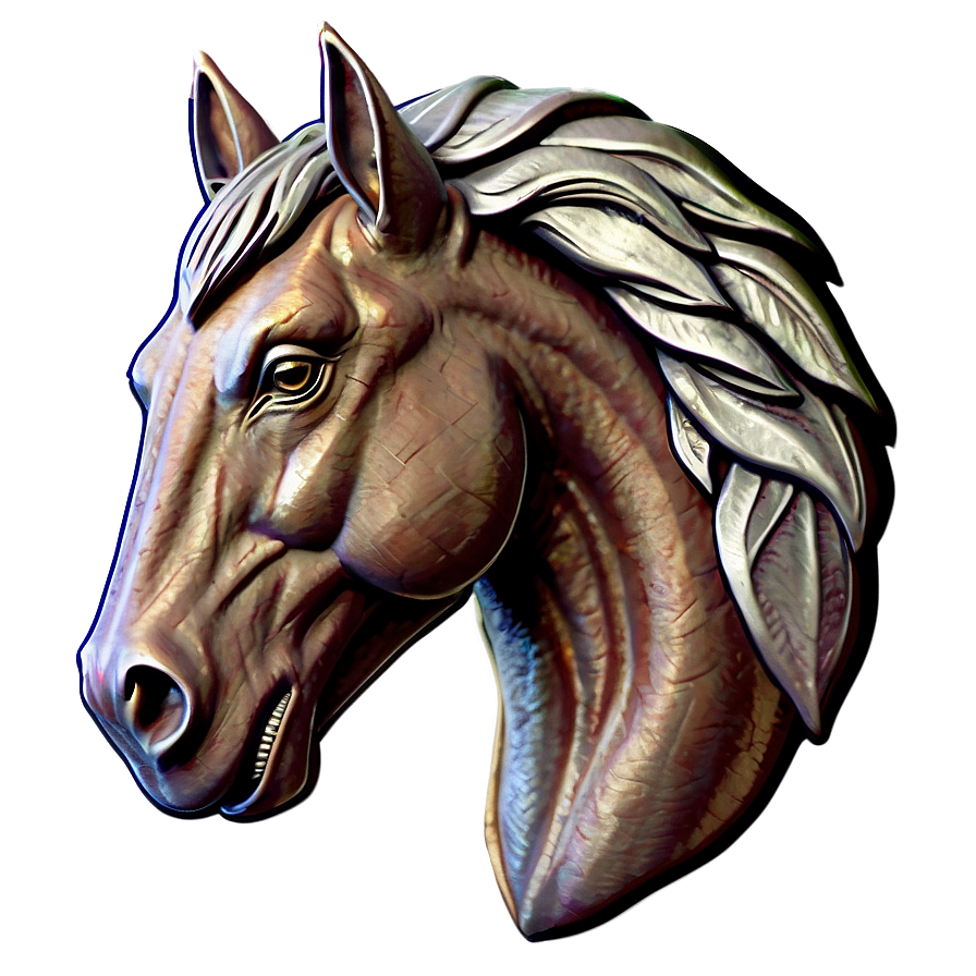 Mythical Horse Head Emblem Png Ucq