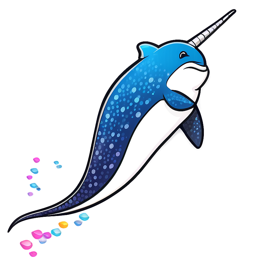 Mythical Narwhal Design Png Rke