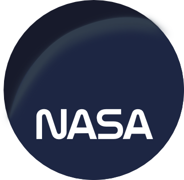 N A S A Logo Blue Background