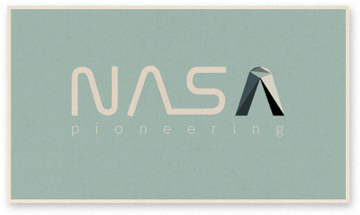 N A S A Pioneering Logo Design