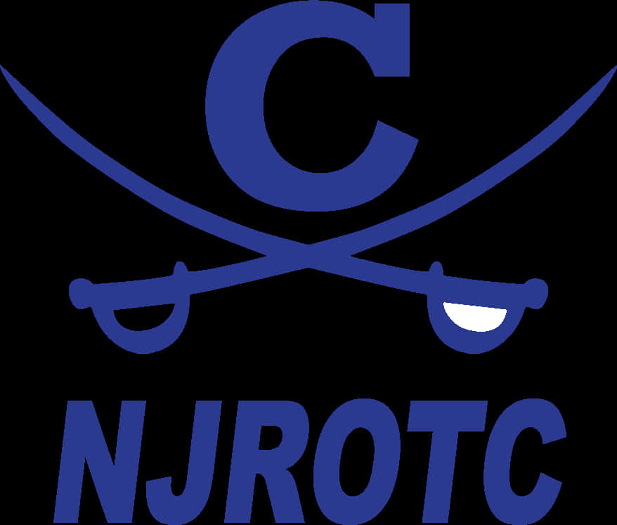 N J R O T C Logo Blueand Black