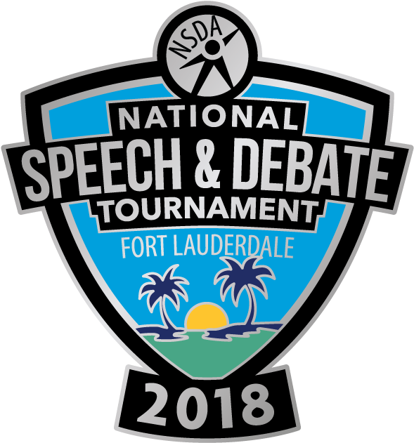 N S D A Speech Debate Tournament2018 Logo