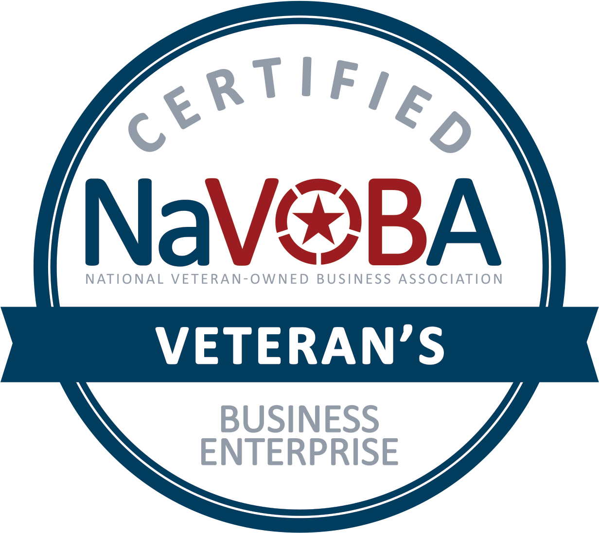 Na V O B A Certified Veteran Business Enterprise Seal