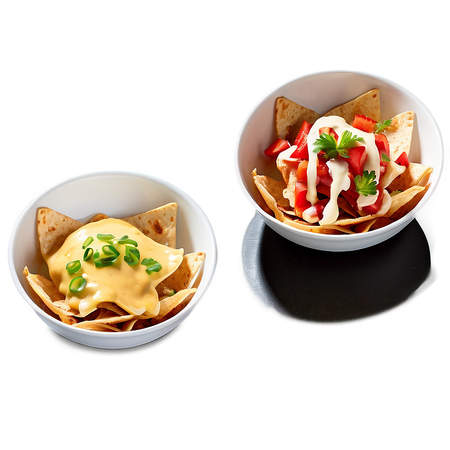 Nachos With Aioli Drizzle Png Iuf