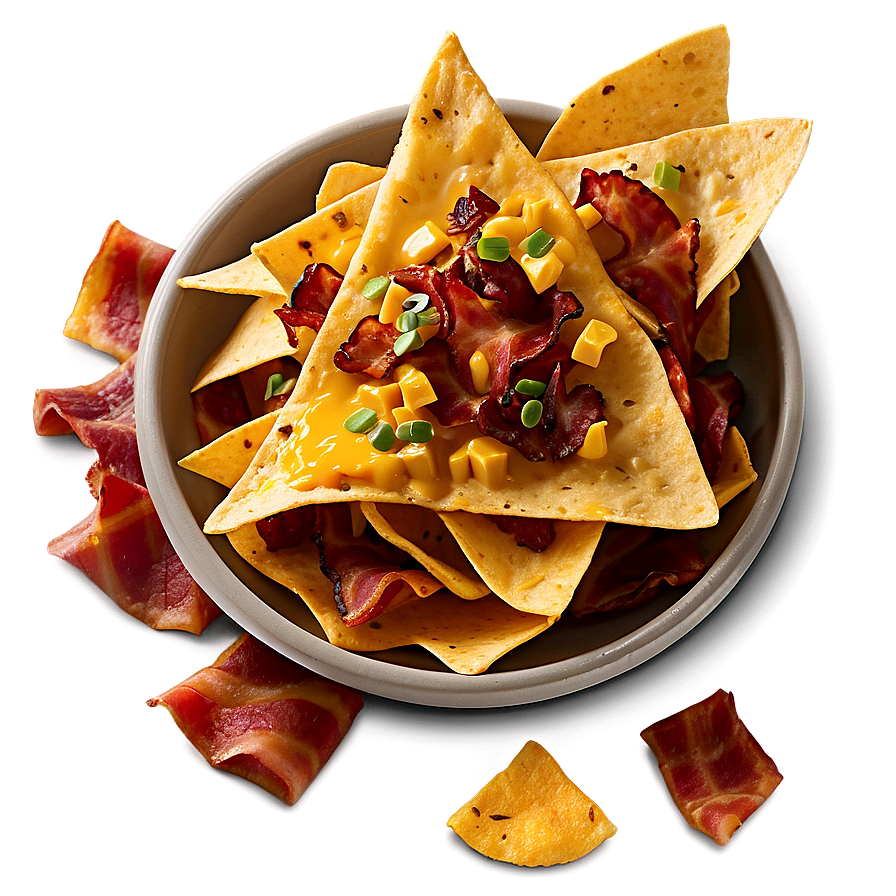 Nachos With Bacon Bits Png Jrj