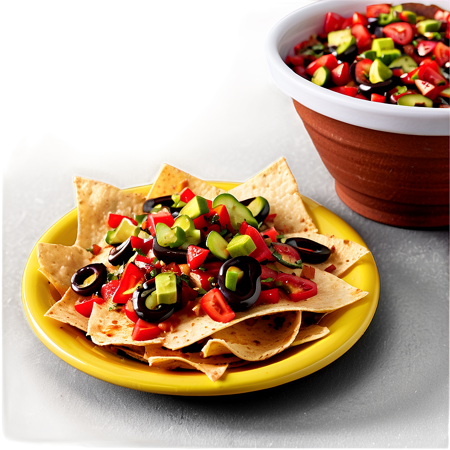 Nachos With Balsamic Glaze Png Mcy92