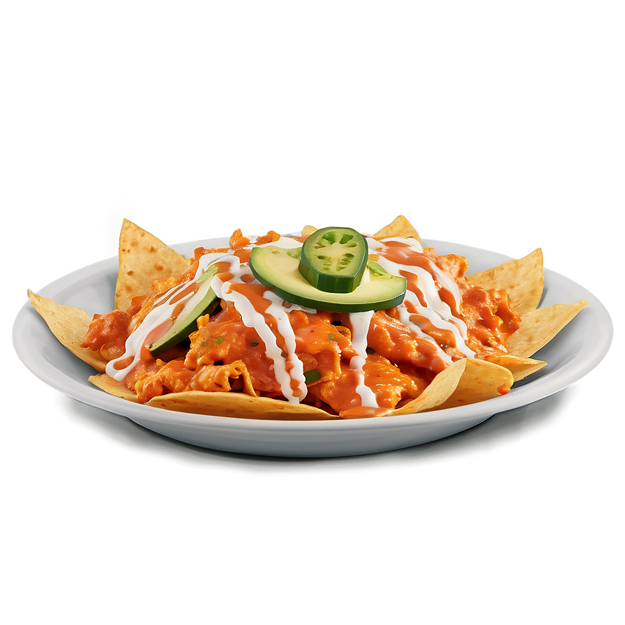 Nachos With Buffalo Chicken Png 06122024