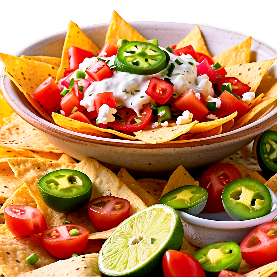 Nachos With Fresh Pico De Gallo Png 06122024