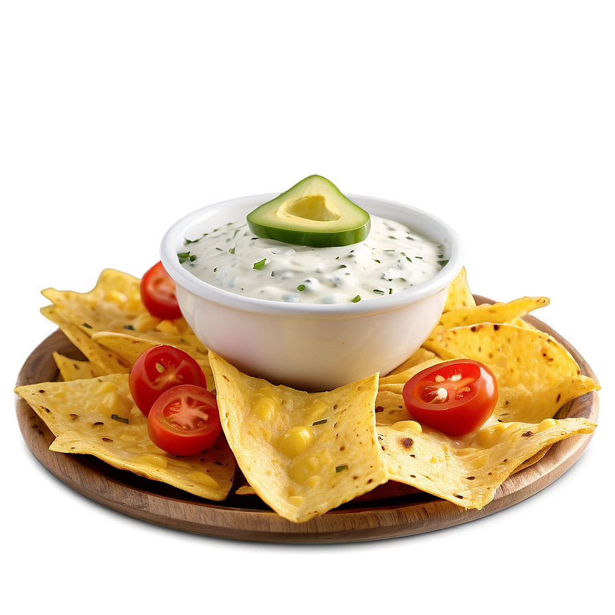 Nachos With Ranch Dressing Png Ack94