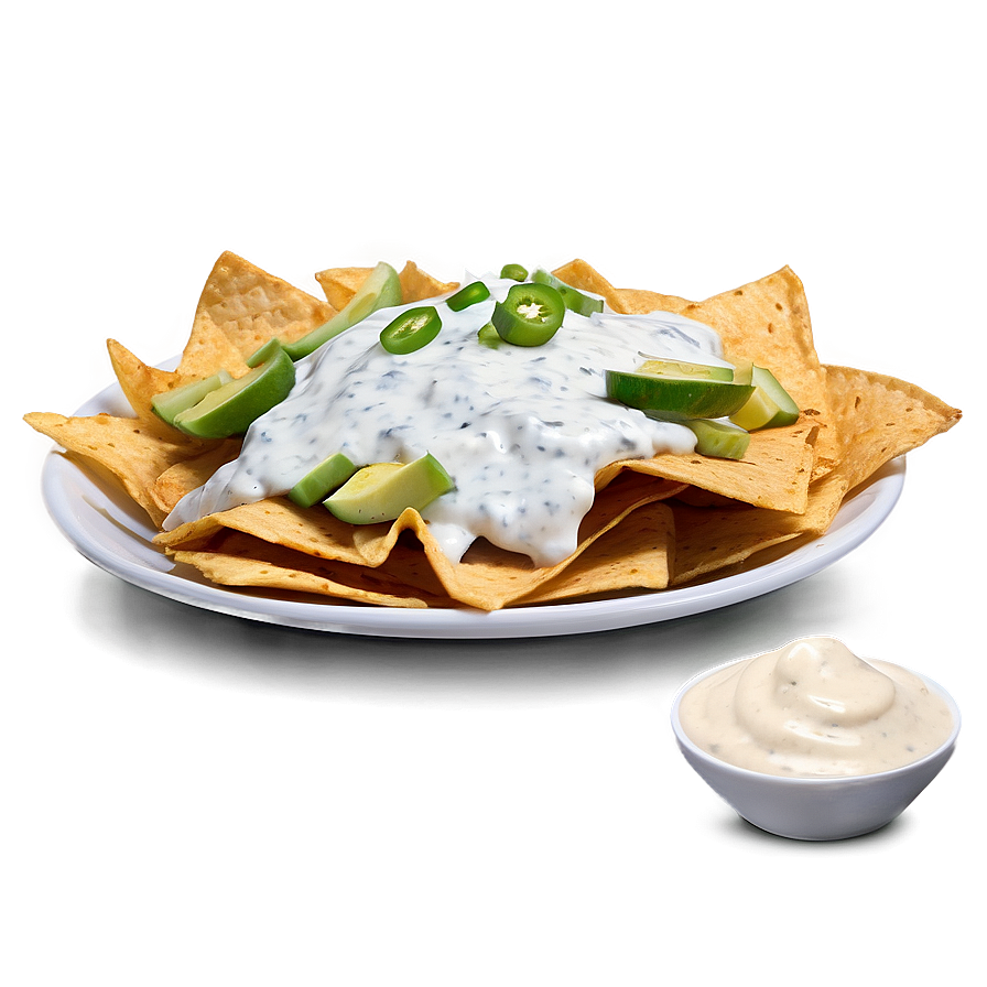 Nachos With Ranch Dressing Png Jgc46