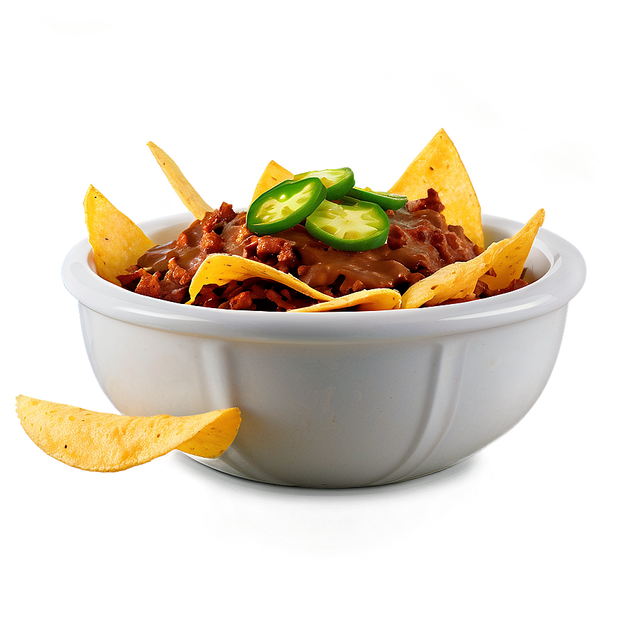 Nachos With Refried Beans Png Wvf86