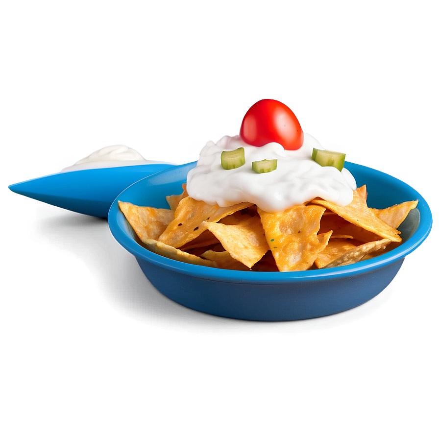 Nachos With Sour Cream Png Mdj