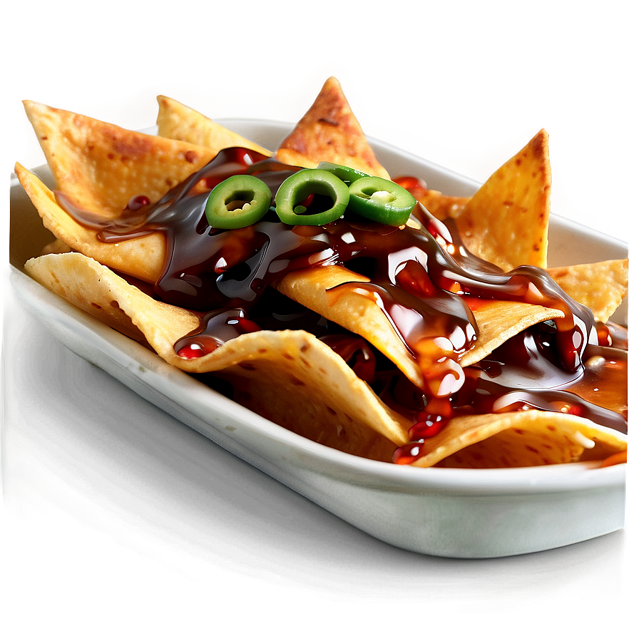 Nachos With Teriyaki Sauce Png Gna32