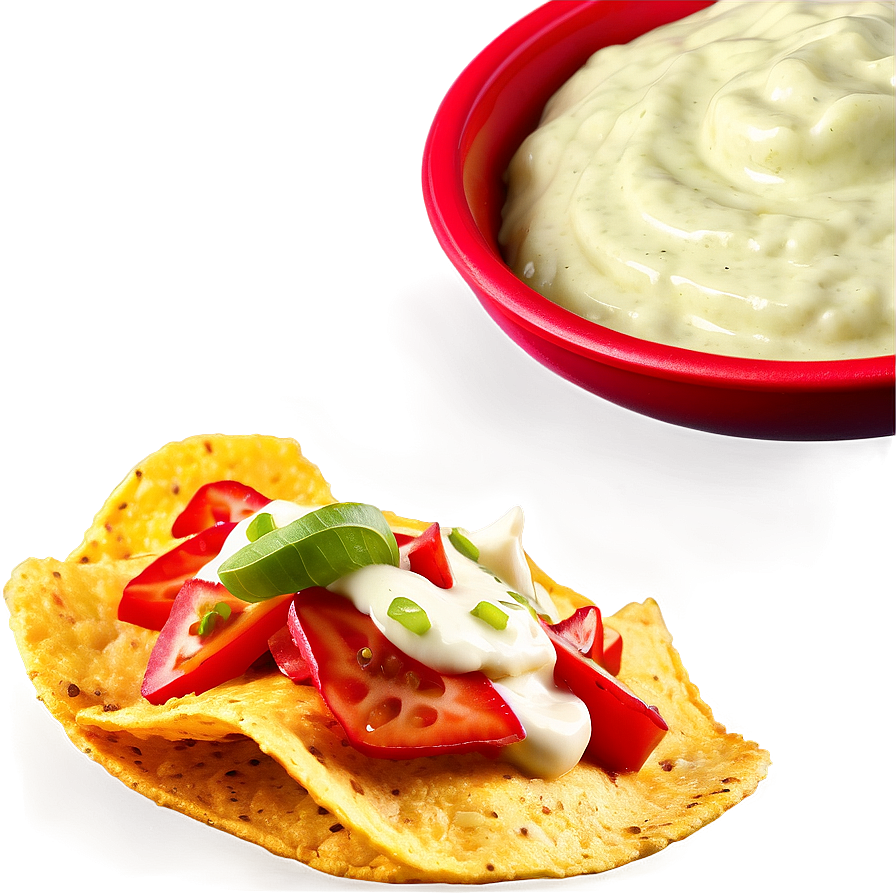 Nachos With Wasabi Mayo Png 44