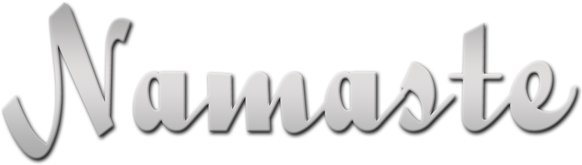 Namaste3 D Text Graphic