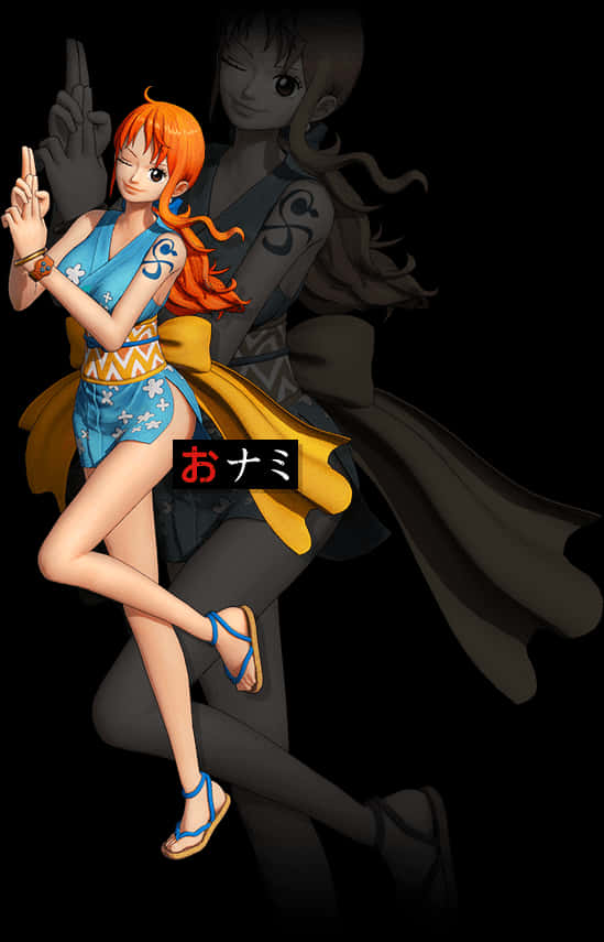 Nami One Piece Character Pose