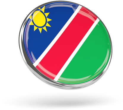 Namibian Flag Button