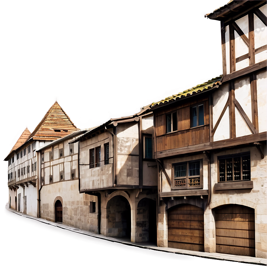 Narrow Medieval Street Png 06112024