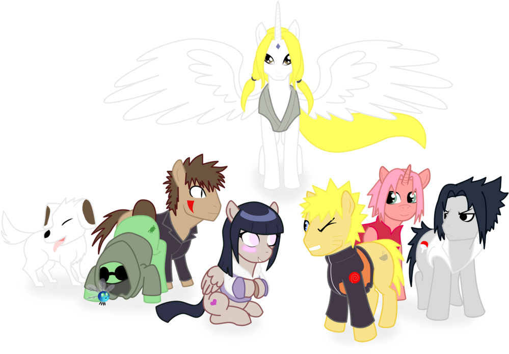 Naruto Charactersas Ponies