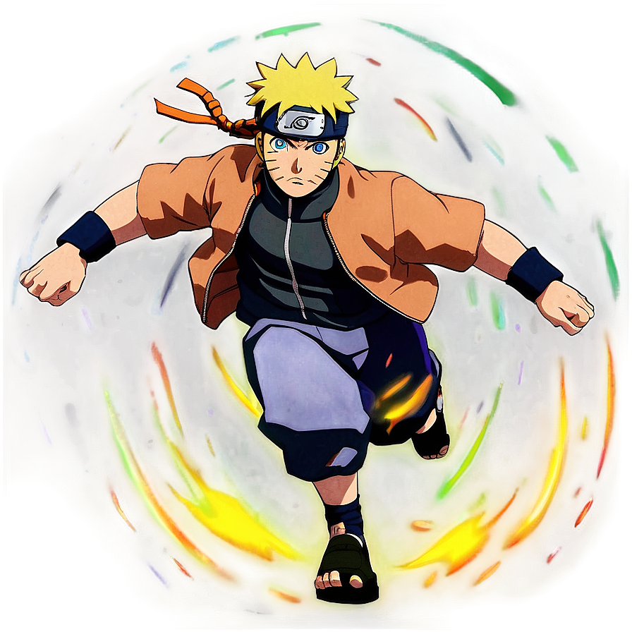 Naruto Running Energy Burst Png Vqy