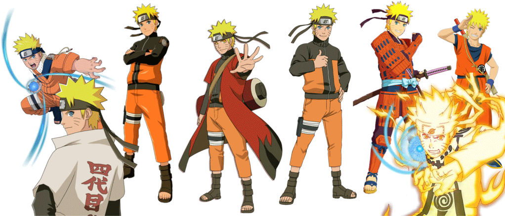 Naruto Uzumaki Evolution With Rasengan