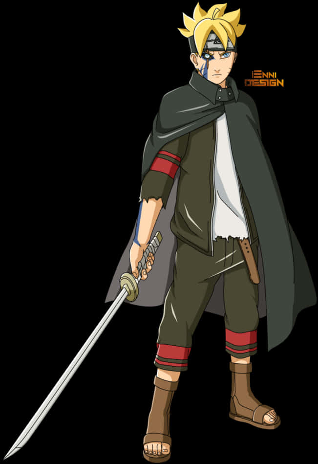 Naruto_ Uzumaki_ Hokage_with_ Sword