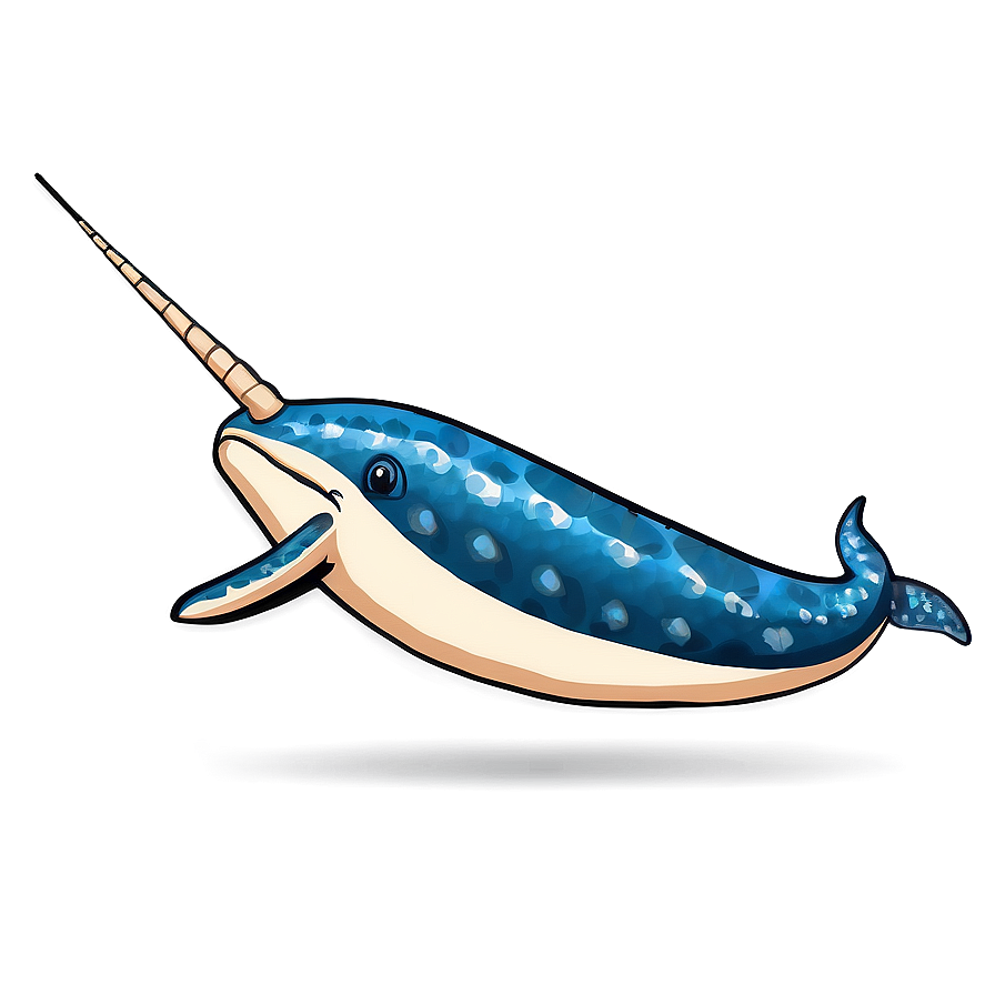 Narwhal In Coral Reef Png Oek66