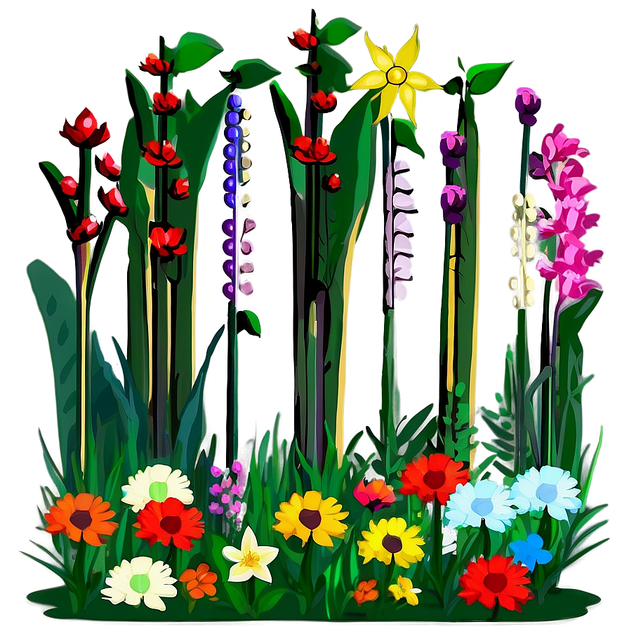 Native Plant Flower Bed Png 80