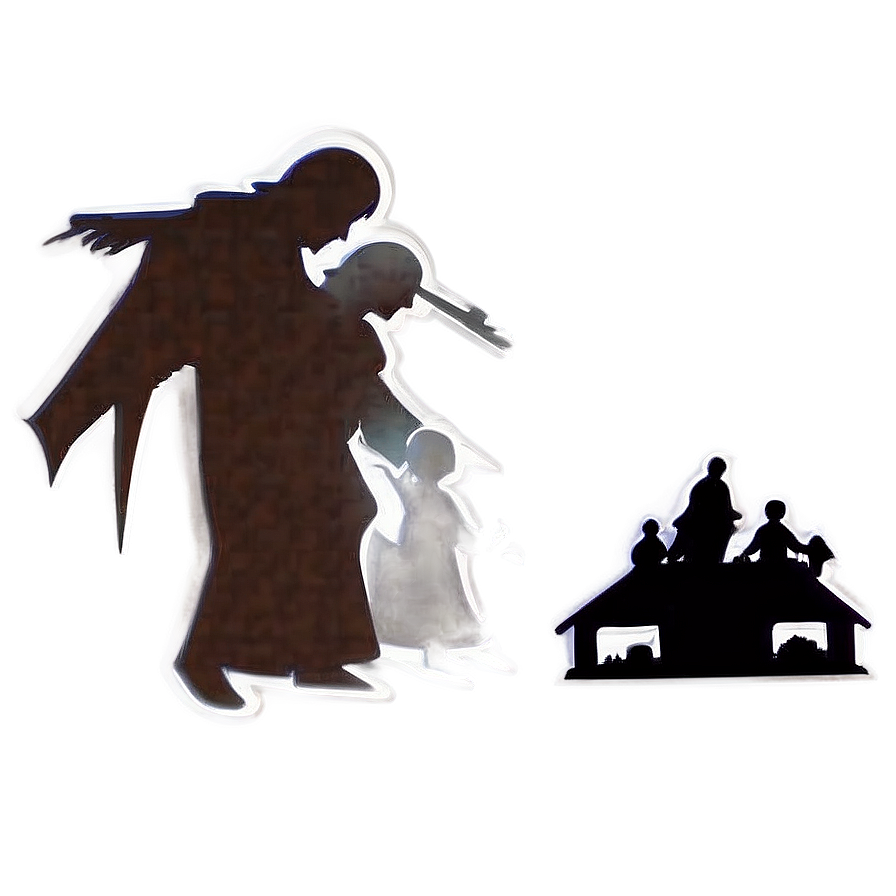 Nativity Scene Silhouette Png Nlf