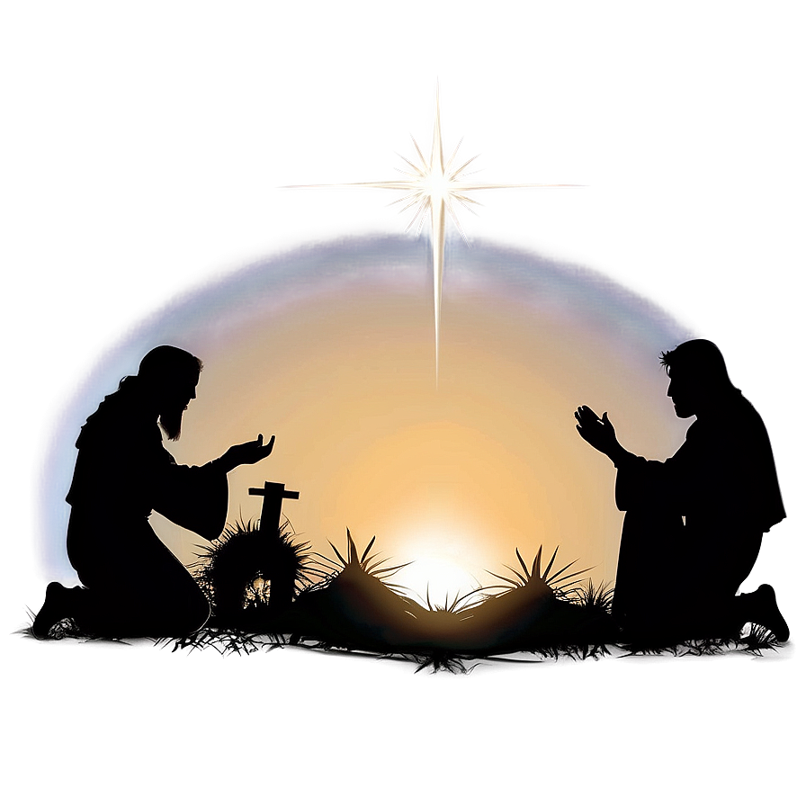 Nativity Scene Silhouette Png Tbt65