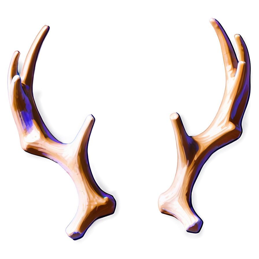 Natural Antler Sketch Png 82