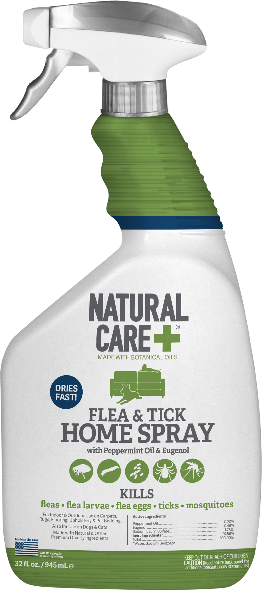 Natural Care Fleaand Tick Home Spray Bottle