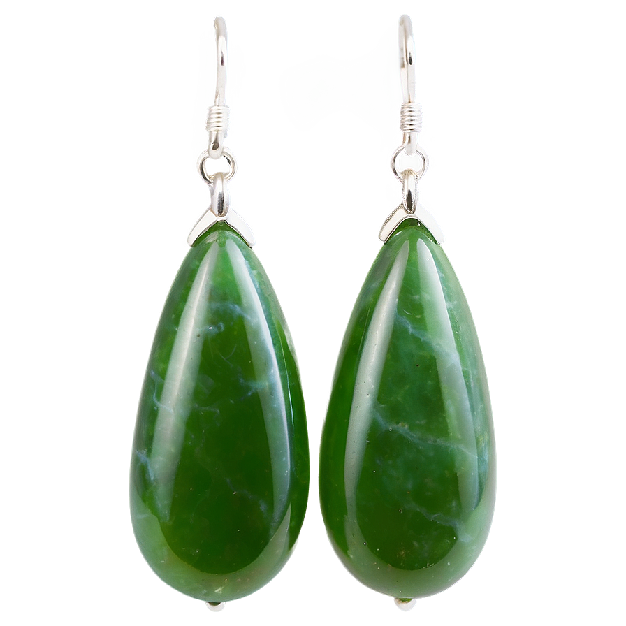 Natural Jade Earrings Png Ujn